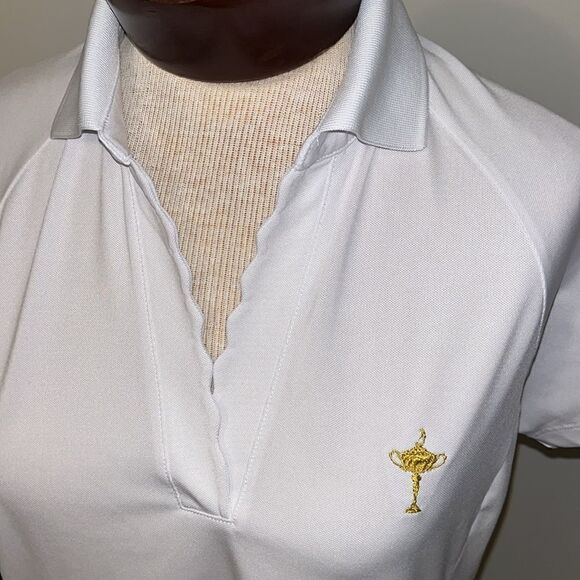 BMW RLX White women’s Pinehurst Putter Boy US Open Golf Polo Shirt M Tailored - Picture 2 of 12
